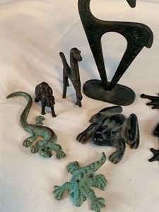 lot 221 image: Metal Animal Figurines