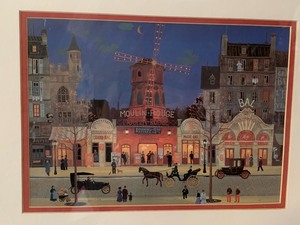 lot 163 image: Framed Moulin Rouge Print