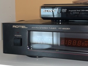lot 172 image: Rotel Tuner and Sony DVD Player