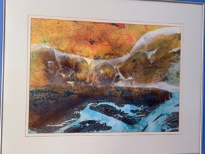 lot 237 image: Framed Watercolor by Leslie Gerstman