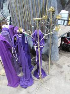 lot 13 image: Lot of Candle Holder Decoration Stands and Hangers