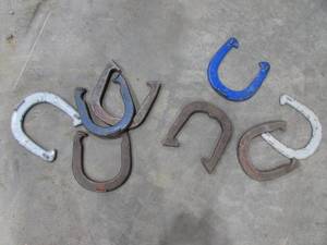 lot 19 image: (8) Horse Shoes