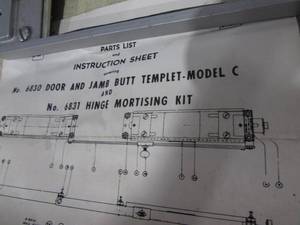lot 47 image: Door Jamb Template