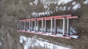 lot 69 image: 16 Werner Fiberglass Extension Ladder