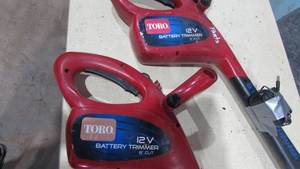 lot 103 image: (2) Cordless String Trimmers