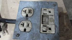 lot 158 image: Power Cord with Outlet Box