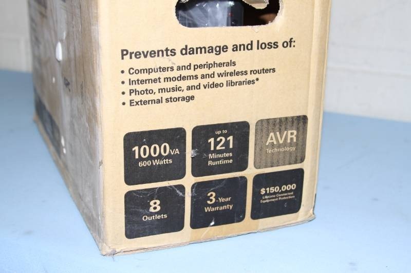 lot 18 image: APC Back-UPS Pro 1000 Power-Saving High-Performance Battery Back-up - New
