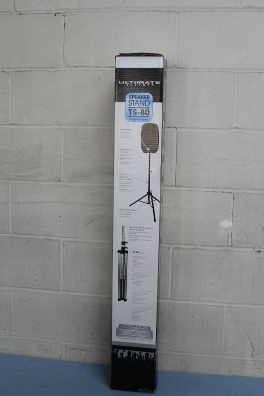 lot 33 image: New in Box Ultimate Original Series TS-80B Aluminum Tripod Speaker Stand