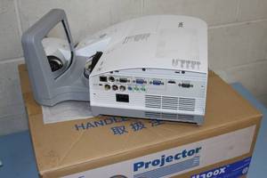 lot 93 image: NEC U-Series U300X Ultra Short Throw Wide Angle 3000-Lumen XGA DLP Projector - Less than 50 Hours of Use