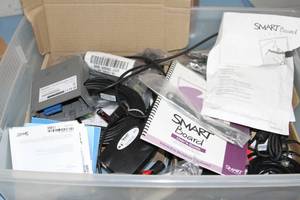 lot 125 image: Lot of Miscellaneous SMARTBoard  Smart Board Electronic Whiteboard Items & Accessories