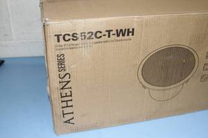 lot 129 image: Pair of NEW Turbosound TCS52C-T-WH Full Range 5 2-Way Pro Audio Ceiling Speakers  Loudspeakers w Transformers