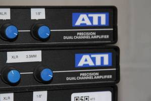 lot 133 image: Lot of 4 - ATI Pro Audio Micro-Series MicroAmp Dual Channel Line Audio Amplifier