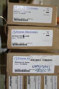 lot 142 image: HUGE Lot - Extron Retractor & Retractor XL Series 2 Cable Retraction & Cable Management Systems