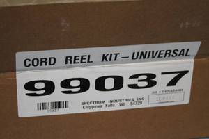lot 148 image: Spectrum Industries 99037 Retractable Universal AC Power Cord  Cable Reel Kit