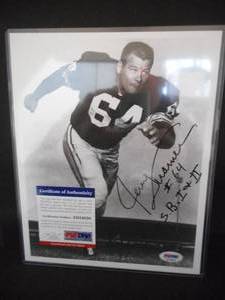 lot 2 image: PSADNA Authentic Jerry Kramer Green Bay Packers Autograph Photo 8 X 10