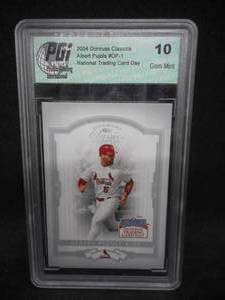 lot 8 image: PGi 10 Gem Mint 2004 Classics National Trading Card Day Albert Pujols #DP-1