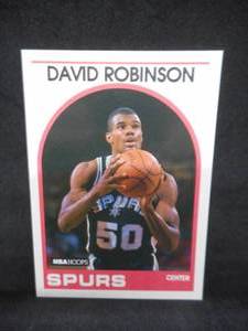 lot 23 image: 1989-90 Hoops Series 2 David Robinson Rookie #310