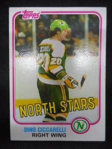 lot 31 image: 1981 Topps Dino Ciccarelli Rookie Card #105 Excellent Condition