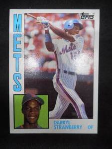 lot 32 image: 1984 Topps Darryl Strawberry Rookie Card #182 Near Mint