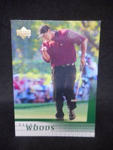 lot 37 image: 2001 Upper Deck Tiger Woods Rookie Card #1 Near Mint