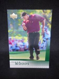 lot 38 image: 2001 Upper Deck Tiger Woods Rookie Card #1 Near Mint