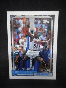 lot 44 image: 1992-93 Topps Shaquille ONeal Rookie Card #362 - LK