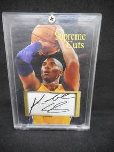 lot 45 image: Supreme Cuts Kobe Bryant Facsimile Autograph Card - Not Real
