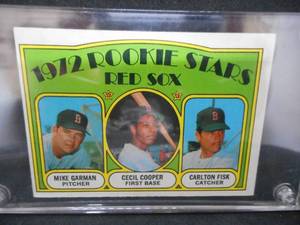 lot 53 image: 1972 Topps Carlton Fisk Rookie Card #79 Excellent Condition