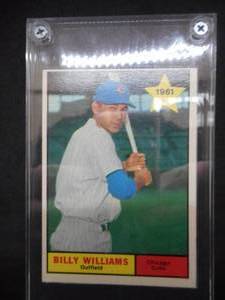 lot 61 image: 1961 Topps Billy Williams Rookie Card #141 Excellent Condition