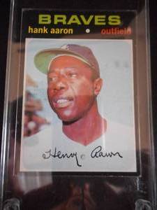 lot 63 image: 1971 Topps Hank Aaron #400 Very Good LK