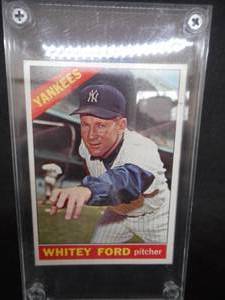 lot 65 image: 1966 Topps Whitey Ford #160 Excellent Condition LK