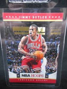 lot 69 image: 2012 NBA Hoops Jimmy Butler Rookie Card #249 LK