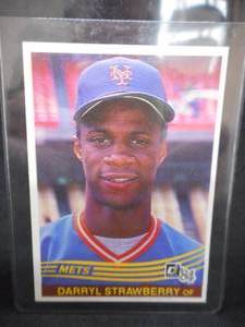 lot 73 image: 1984 Donruss Darryl Strawberry Rookie Card #68 Near Mint