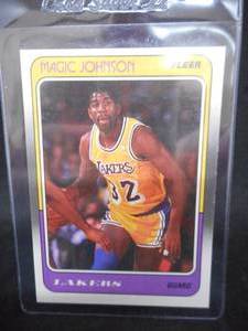 lot 78 image: 1988 Fleer Magic Johnson #67 Excellent Condition