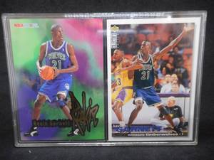 lot 92 image: 1995 NBA Hoops & Collectors Choice Kevin Garnett Rookie Cards LK