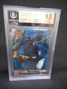 lot 94 image: BGS 9.5 GEM MINT Miguel Sano Rookie Card #BBP20 LK