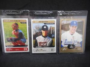 lot 97 image: (3) 2002 Joe Mauer Minor League Rookie Cards RARE
