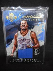 lot 102 image: 2015-16 Court Kings Jersey Card Kevin Durant Serial #205299