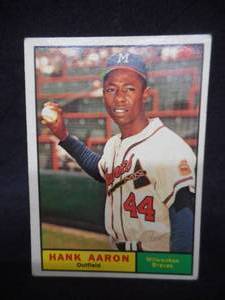 lot 108 image: 1961 Topps Hank Aaron #415 Very Good Condition