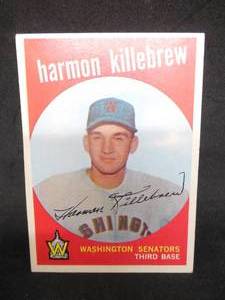 lot 109 image: 1959 Topps Harmon Killebrew #515 Very Good Condition LK