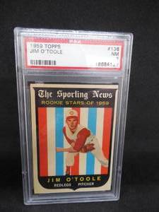 lot 114 image: PSA 7 Near Mint Jim OToole #136 Cincinatti Reds LK