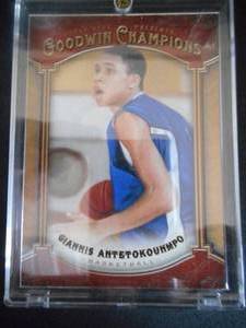 lot 128 image: 2014 Goodwin Champions Giannis Antetokounmpo Rookie Card #125 Near Mint