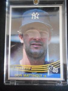 lot 130 image: 1984 Donruss Don Mattingly Rookie Card #248 Excellent Condition LK