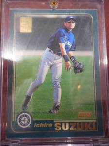 lot 131 image: 2001 Topps Ichiro Suzuki Rookie Card #726 Near Mint LK