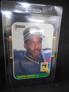 lot 137 image: 1987 Donruss Barry Bonds Rookie Card #361