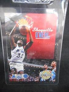 lot 141 image: 1992 Skybox Shaquille ONeal Rookie Card #382 LK