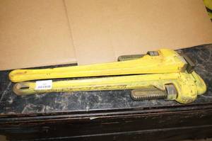 lot 117 image: 2 Ridgid 24 Pipe Wrenches