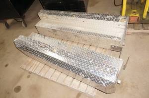 lot 35 image: 2 Jobox Diamond Plate Truck Bed Toolboxes