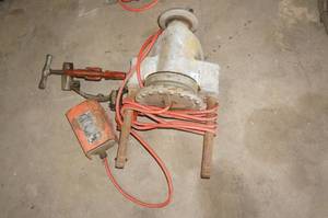 lot 16 image: Ridgid 300 Power Pipe Threader with Cutter and Foot Pedal