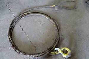 lot 65 image: Steel Wire Rope with Hook